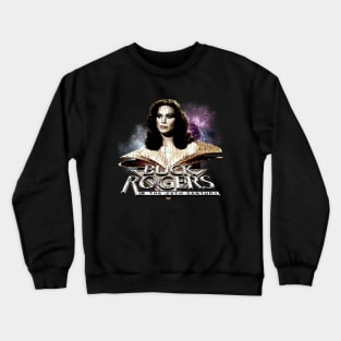 Vintage Worn Crack - princess ardala buck rogers enemy Crewneck Sweatshirt